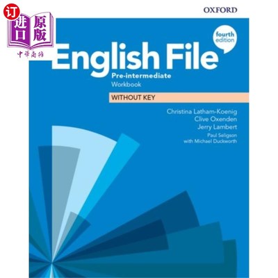 海外直订English File: Pre-Intermediate: Workbook Without... 英文档案:初级中级:无键工作簿