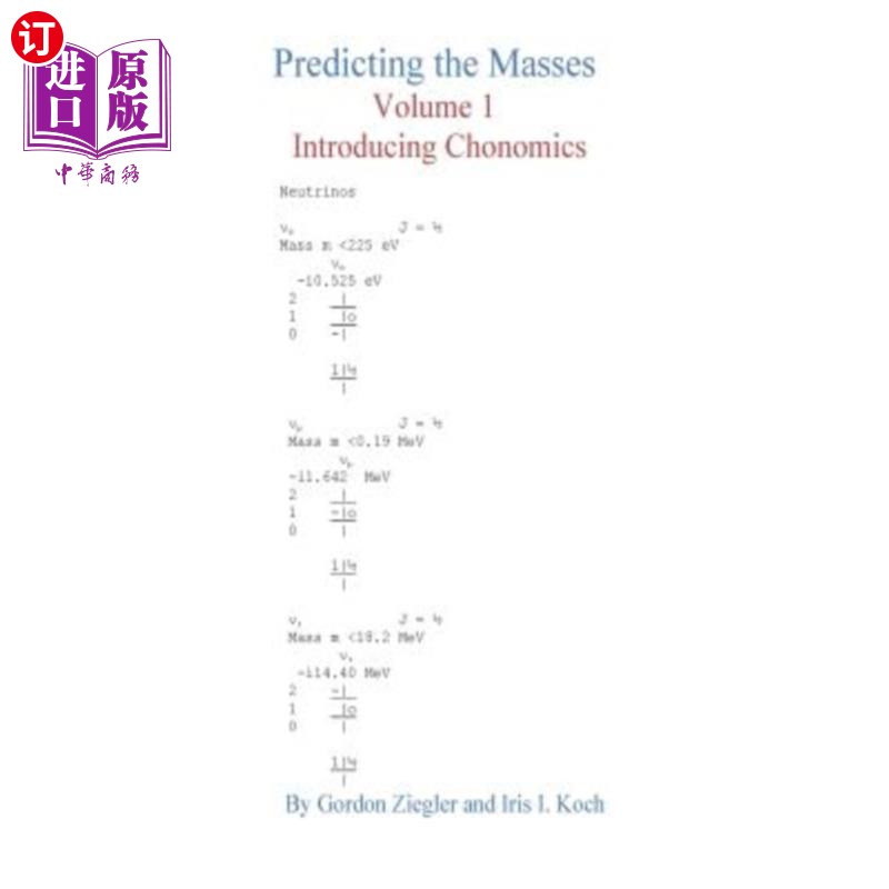 海外直订Predicting the Masses, Volume 1, Introducing Chonomics: Volume 1, Introducing Ch 预测大众，第一卷，介绍钟点