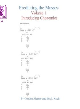 海外直订Predicting the Masses, Volume 1, Introducing Chonomics: Volume 1, Introducing Ch 预测大众，第一卷，介绍钟点