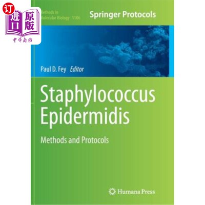 海外直订医药图书Staphylococcus Epidermidis: Methods and Protocols 表皮葡萄球菌：方法和方案