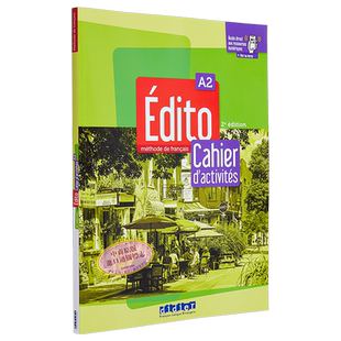 预售 青少儿法语教材 2022版 Edito A2 学生练习册 + didierfle app A2 Cahier 法文原版 Roxane Amoravain 语言学习【中商原版】