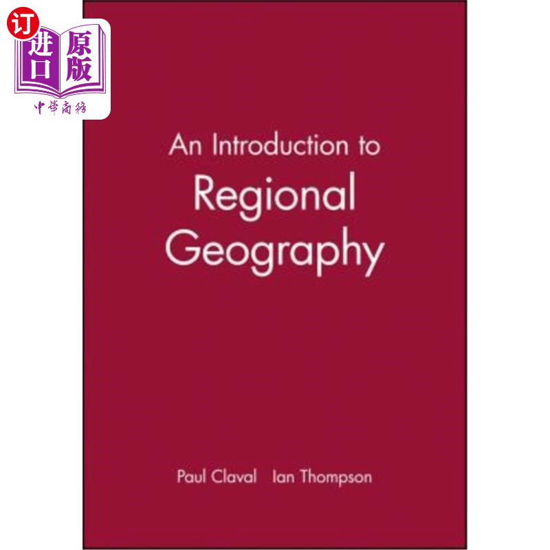 海外直订Intro to Regional Geography 区域地理学导论（伊恩·汤普森译）