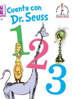海外直订西班牙语 Cuenta Con Dr. Seuss 1 2 3 (Dr. Seuss's 1 2 3 Spanish Edition) 与苏斯博士一起计数 1 2 3（苏斯博士
