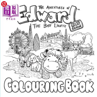 海外直订The Adventures of Edward the Baby Liraffe: Great Britain 小里拉夫爱德华历险记:大不列颠