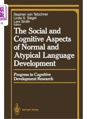 海外直订The Social and Cognitive Aspects of Normal and Atypical Language Development 正常和非典型语言发展的社会和认