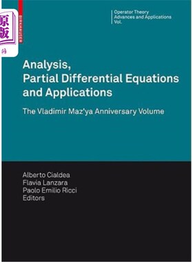 海外直订Analysis, Partial Differential Equations and Applications: The Vladimir Maz'ya A 分析，偏微分方程和应用:弗