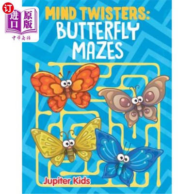 海外直订Mind Twisters: Butterfly Mazes 心灵缠绕：蝴蝶迷宫