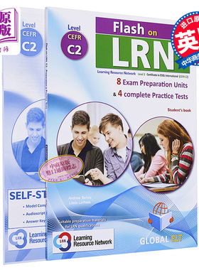 LRN iESOL考试备考宝典 Flash on LRN CEFR C2 Practice Tests Self-study C2等级 模拟测试 自学套装练习题含答案【中商原版