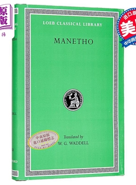 预售 曼涅托 埃及史 洛布古典丛书 希英对照 History of Egypt and Other Works 英文原版 William G Waddell Manetho【中商原版】