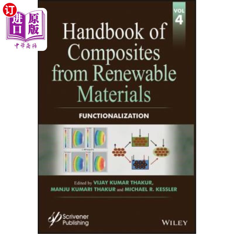 海外直订Handbook of Composites from Renewable Materials, Functionalization 可再生材料复合材料手册，功能化
