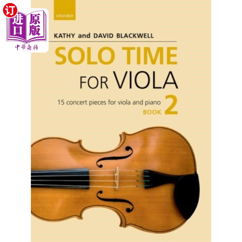 海外直订Solo Time for Viola Book 2 维奥拉的独奏时间第二册