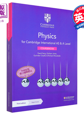 Cambridge International AS ALevel Physics Coursebook 正版剑桥国际AS ALevel考试物理教材带线上账号 英文原版【中商原版