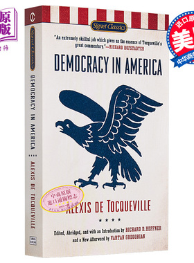【中商原版】论美国的民主/民主在美国英文原版经典名著Democracy in America