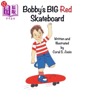 海外直订Bobby's Big Red Skateboard 博比的红色大滑板