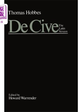 海外直订De Cive: The Latin Version 拉丁版本