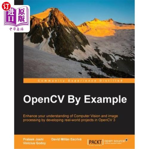 海外直订Opencv by Example Opencv示例