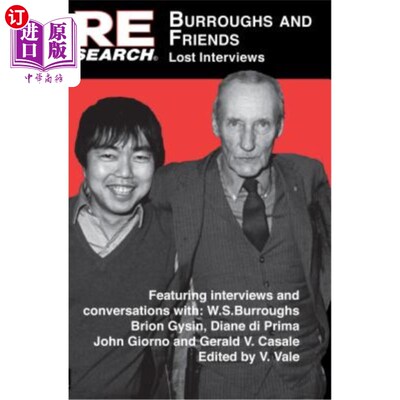 海外直订Burroughs and Friends: Lost Interviews 巴勒斯和朋友：失去采访