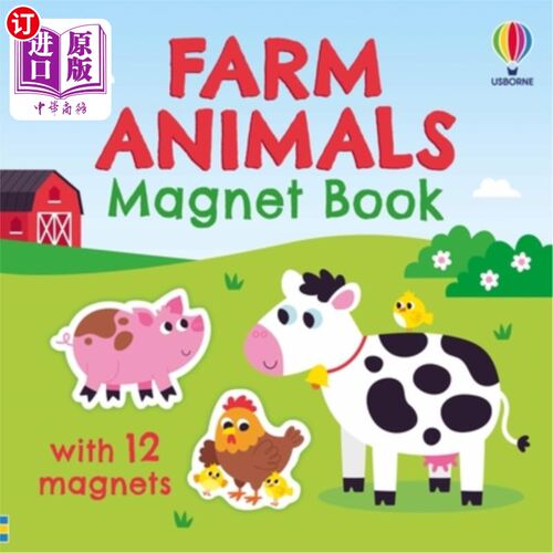 海外直订Farm Animals Magnet Book 农场动物磁力书