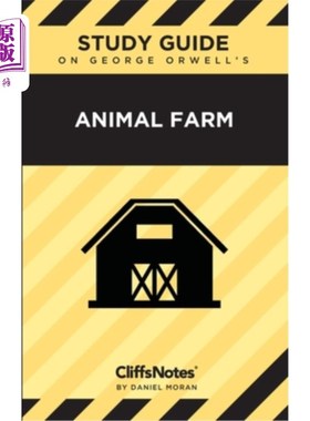 海外直订CliffsNotes on Orwell's Animal Farm: Literature Notes 克利夫斯注释奥威尔的动物庄园:文学笔记