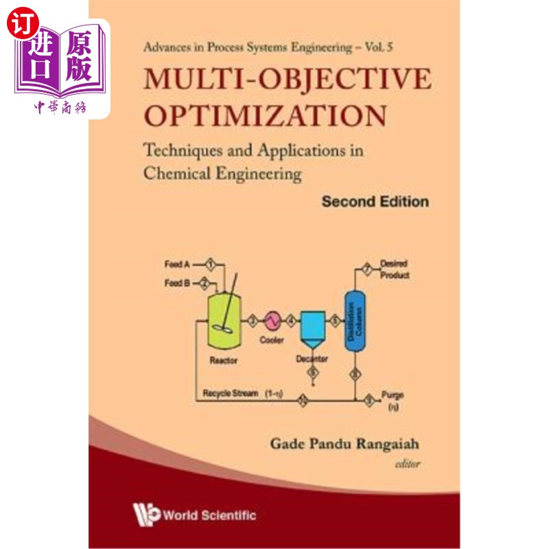 海外直订Multi-Objective Optimization: Techniques and Applications in Chemical Engineerin 多目标优化技术及其在化工中