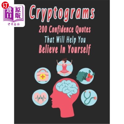 海外直订Cryptograms: 200 cryptograms puzzle books for adults large print, Confidence Quo 密码：200本成人密码益智书