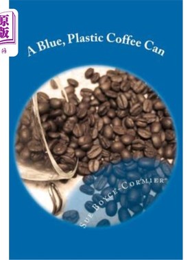 海外直订A Blue, Plastic Coffee Can 一个蓝色的塑料咖啡罐