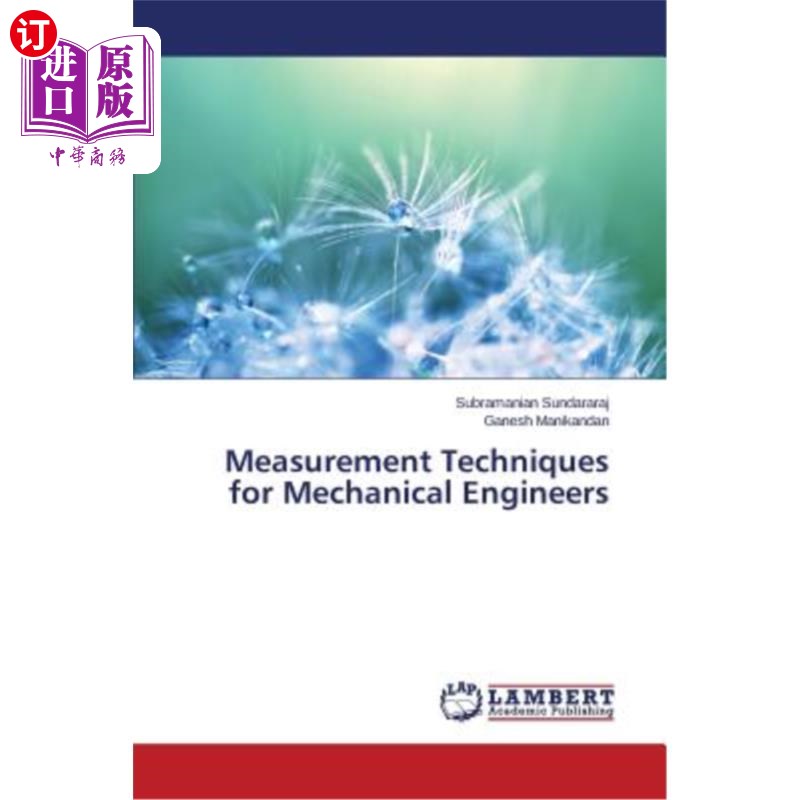 海外直订Measurement Techniques for Mechanical Engineers 机械工程师的测量技术