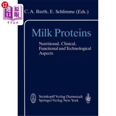 海外直订医药图书Milk Proteins: Nutritional, Clinical, Functional and Technological Aspects 乳蛋白：营养、临床、功能