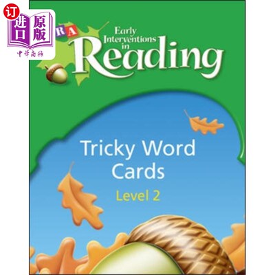 海外直订Early Interventions in Reading Level 1, Tricky W... 阅读1级的早期干预，棘手的单词卡片