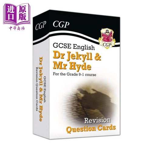 英国CGP教辅化身博士GCSE英语修订问题卡New Grade 9-1 English Dr Jekyll and Mr Hyde Revision Question Cards【中商原版】