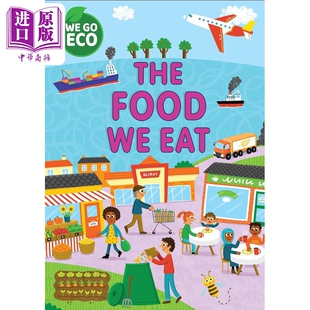 The 童书 我们吃 Food ECO 5岁 自然科学环保知识图画书 中商原版 英文原版 儿童科普绘本 食物 走向环保 Eat