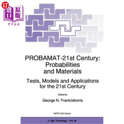 海外直订Probamat-21st Century: Probabilities and Materials: Tests, Models and Applicatio 概率-21世纪：概率和材料：2