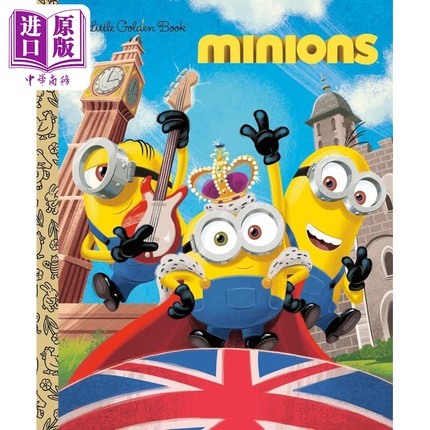 小金书 小黄人1 Minions Little Golden Book 英文原版 儿童绘本 图画故事书 幽默搞笑的冒险故事 进口童书 3-7岁【中商原版?