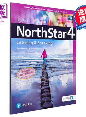 现货 托福雅思 NorthStar 北极星听说Listening&Speaking 学生书4级含APP资源及音频 Fifth Edition 第5版【不含MEL】