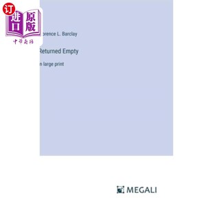 print 海外直订Returned large 空：大号字体 Empty