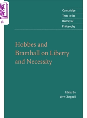 托马斯霍布斯 霍布斯和布拉姆霍尔论自由与重要性 英文原版 Hobbes and Bramhall on Liberty Thomas Hobbes【中商原版】