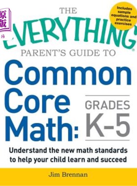 海外直订The Everything Parent's Guide to Common Core Math Grades K-5
