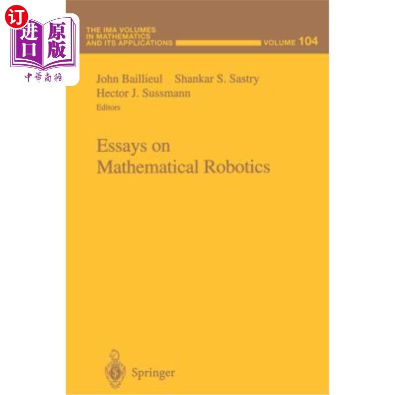 海外直订Essays on Mathematical Robotics 数学机器人论文
