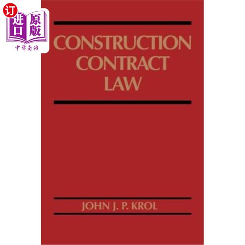 海外直订Construction Contract Law 建筑合同法