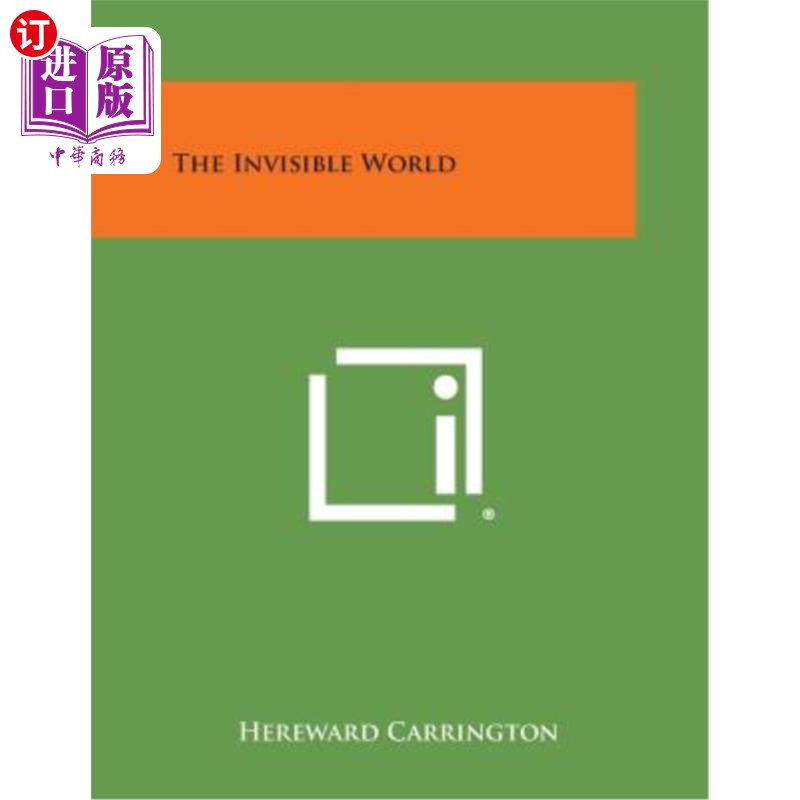 海外直订The Invisible World 看不见的世界