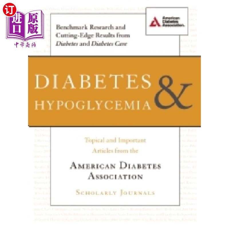 海外直订医药图书Diabetes and Hypoglycemia 糖尿病和低血糖