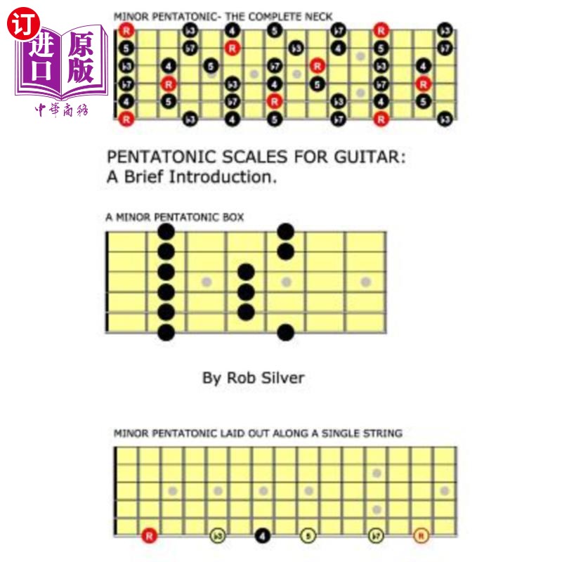 海外直订Pentatonic Scales for Guitar: A Brief Introduction. 吉他五声音阶简介。