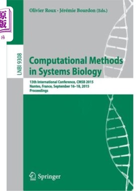 海外直订Computational Methods in Systems Biology: 13th International Conference, Cmsb 20 系统生物学中的计算方法：第