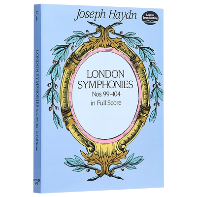 预售 Joseph Haydn 海顿 London Symphonies Dover Publications 进口艺术 伦敦交响曲99-104号全谱 歌谱乐谱【中商原版】