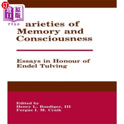 海外直订Varieties of Memory and Consciousness 记忆和意识的多样性