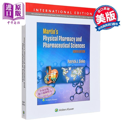 马丁 物理药剂学与药学 国际版 Martins Physical Pharmacy and Pharmaceutical Sciences 英文原版 Patrick Sinko【中商原版