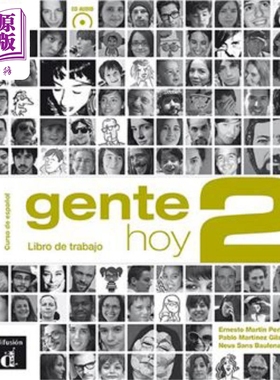 现货 西班牙成人教材 GENTE HOY 2 学生练习册 音频 西文原版GENTE HOY 2 CUADERNO DE EJERCICIOS CDD【中商原版】