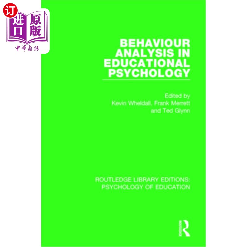 海外直订Behaviour Analysis in Educational Psychology 教育心理学中的行为分析