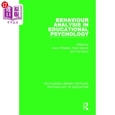 海外直订Behaviour Analysis in Educational Psychology 教育心理学中的行为分析
