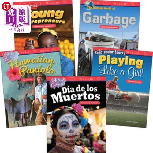 海外直订Operations & Algebraic Reasoning: Grades 4-5 (5-Book Set) 运算与代数推理：4-5年级（5册）
